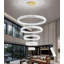 Lustre moderne en cristal à 5 anneaux-1028145822