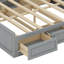 Structure de lit plateforme avec tiroirs