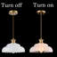Luminaire d'îlot de cuisine rétro en verre givré réglable-400308640