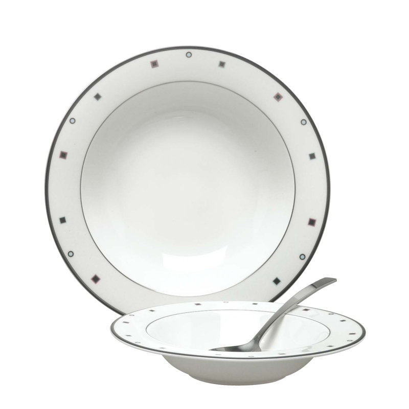 Shadow Bone China Pasta Bowl