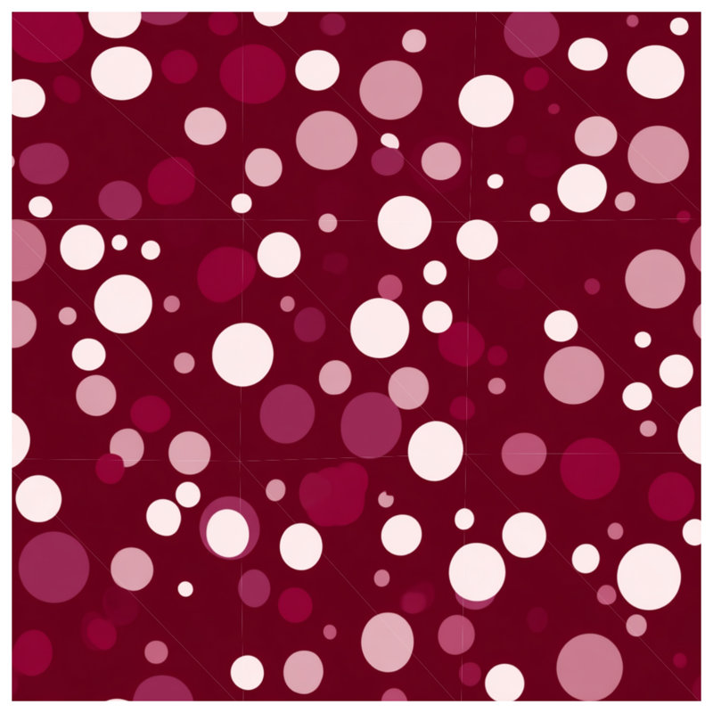 Coussin décoratif à pois, 16 po x 16 po