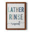 Lather Rinse Répétition - cadre photo, art textuel sur toile-1187212346-1187212351