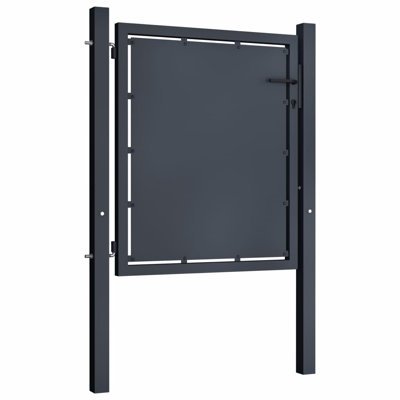 Messmer 125cm H x 100cm W Anthracite Metal Gate