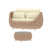 Coussin beige / structure orange sélectionné