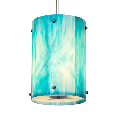 Luminaire suspendu cylindrique unique 4 lumières