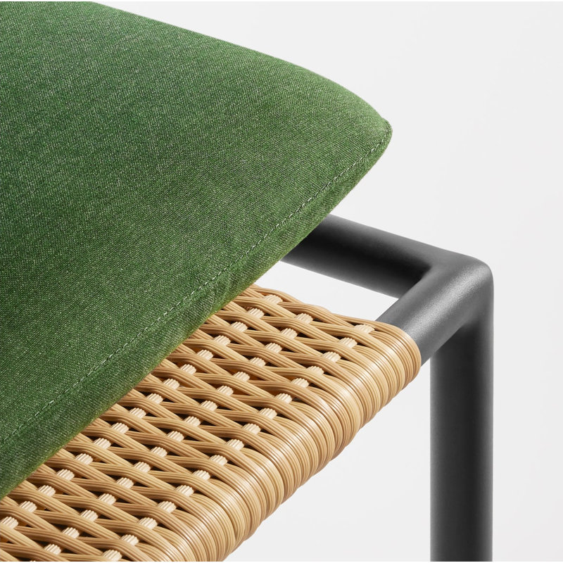 Dog Days Outdoor Chaise Lounge, Charcoal, Sunbrella Ivy