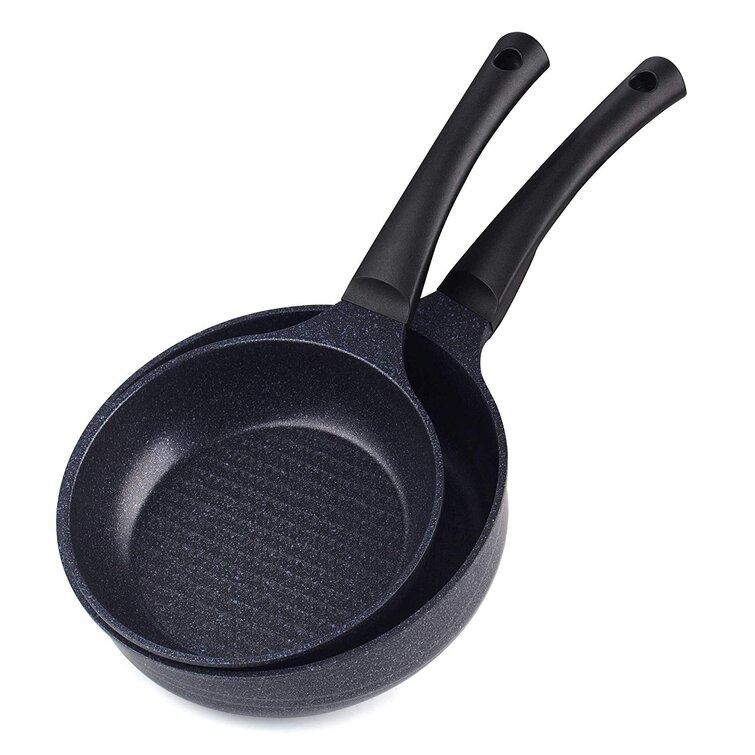 Cook N Home Nonstick Saute Fry Pan (8/9.5)2 Piece Professional