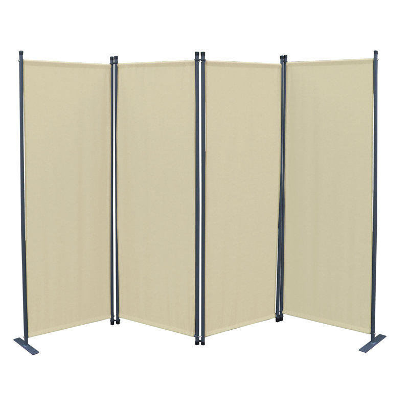 Fulton 170cm H Folding Room Divider, Sand, 4