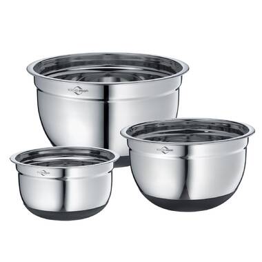 Viking 10-Piece Stainless Steel Mixing Bowl Set with Lids, Gray – Viking  Culinary Products