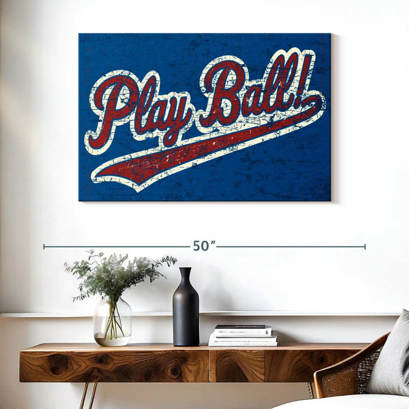 Plaque murale Play Ball, H 26 po x l 39 po