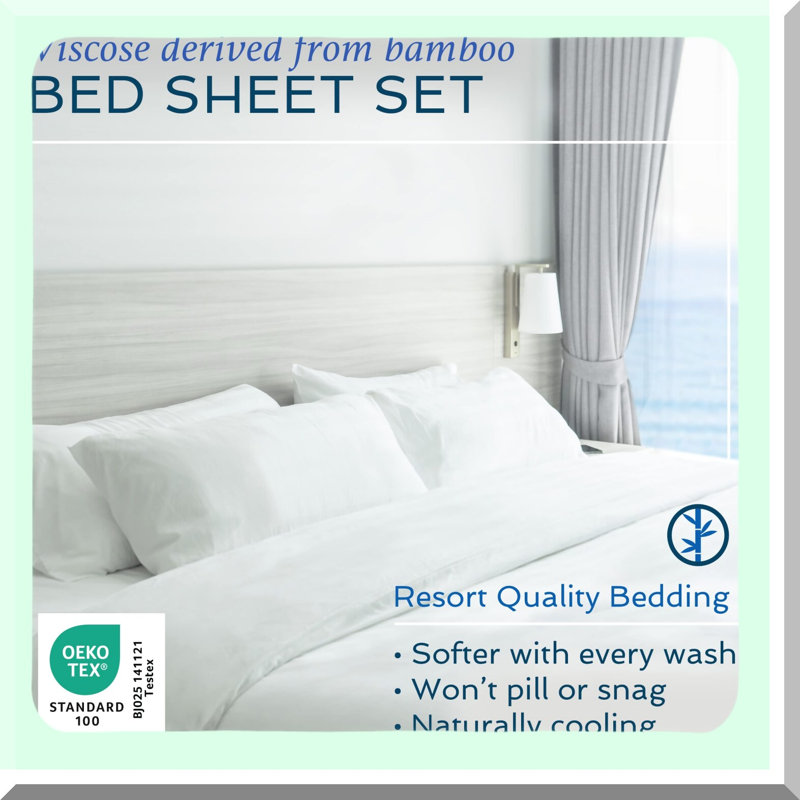Rayon From Bamboo Cool Queen Burgundy Sheets - 100% Rayon From Bamboo Bedding for a Cooling Night's Sleep - Luxurious and Breathable Fabric for Ultimate Comfort