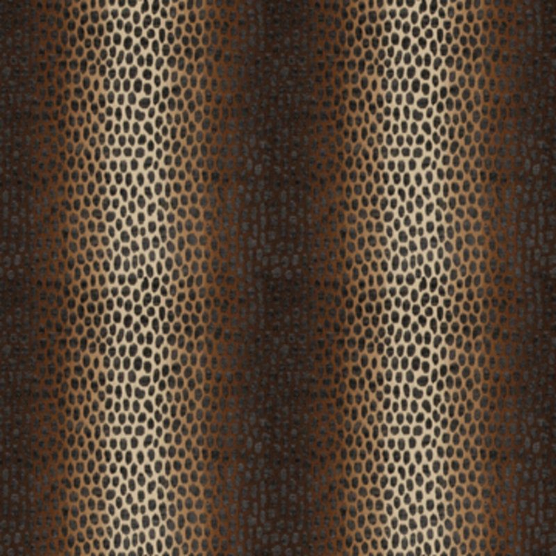 Chaise d'appoint Chamberlain, Léopard / polyester noir, Gris anthracite, Étain