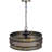 60W x 3 Meleze metal drum chandelier