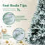 Arbre de Noël artificiel pin floqué / givré-603401434