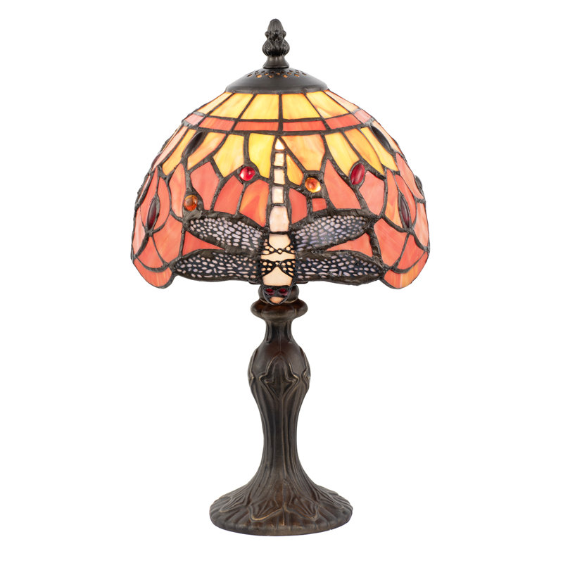 Metal Table Lamp, Orange