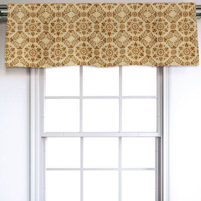 Sateen Ikat Ruffled Window Valance