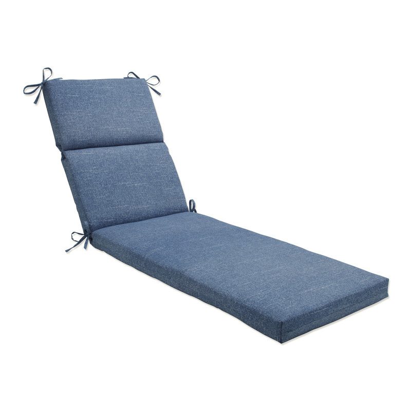 Dasany Outdoor 3'' Chaise Lounge Seat / Back Cushion, Off-White