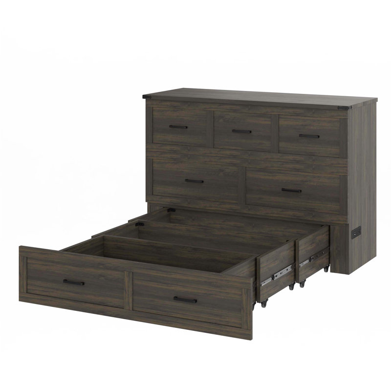 Armoire murale avec station de charge Murphy, Grand, gris