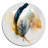 Green Artful Philodenron Leaf II - Leaves Round Wall Art on Metal-1644829766