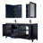 Daria 72'' Double Bathroom Vanity with Carrara Marble Top-48462083-70404270-80205458