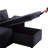 77.6” Reversible Sectional Sleeper Sofa-1883155782