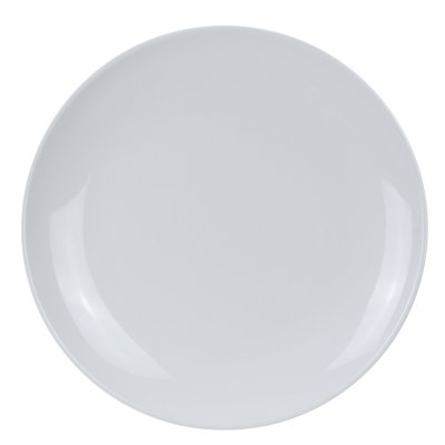 Assiette plate en mélamine à motif coupé