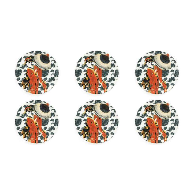 Kimono 31.5cm Ceramic Pizza Plate - Set of 6