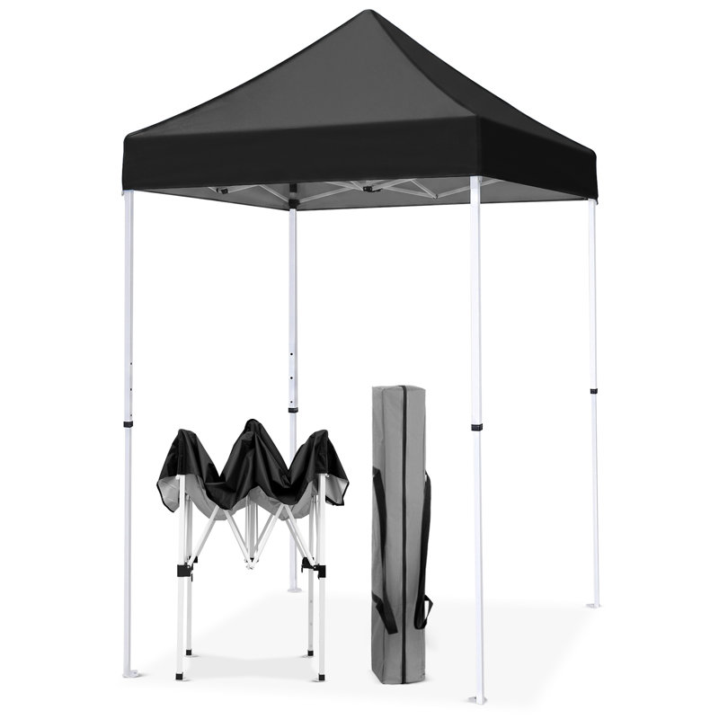 Auvent en métal l 5 pi x P 5 pi Pop Up, Noir