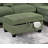 Contemporary 3Pc Sectional Set Corduroy Couch LAF Sofa RAF Chaise Ottoman L-Sectional-1791072471