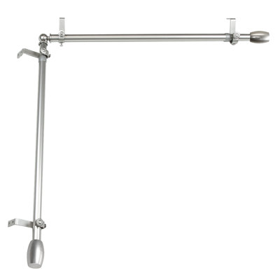 Maymie Stainless Steel Adjustable Single Curtain Rod