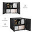 Armoire de rangement à 2 tablettes de 23,62 po de largeur Mairyn