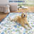 Large Area Rug 9x12 Washable Tulip Dining Room Rug, Non-Shedding -Thin Floor Carpet, Foldable Contemporary Indoor Mat, Easy Cleaning Rug-1719266556-1719266554