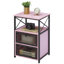 Ensemble de table de chevet Kempst 2, petite table de chevet avec tiroirs, table de bout étroite avec tablette ouverte, commode 2 tiroirs pour chambre à coucher / salon / dortoirs-970817460-1030564683