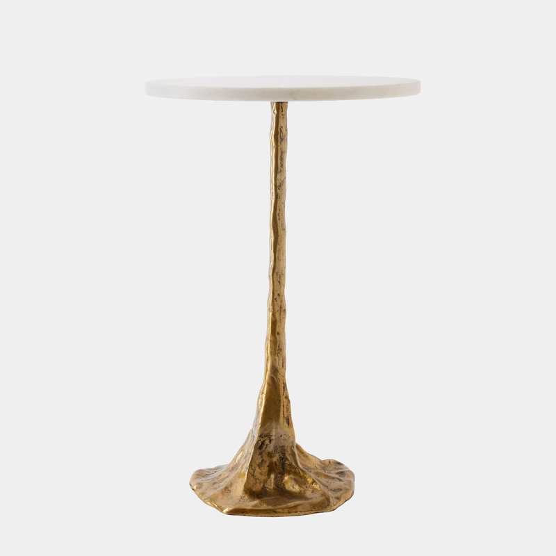 Lily Pad Marble End Table