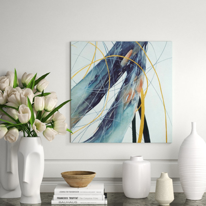 Sea Voyage IV Print by Sara Brown, Gilded Gold, 36" H x 36" W x 1.5" D