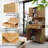 Double-door Bamboo High-capacity Storage Cabinet