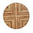Light Birch Indoor Round Dining Table With Metal Legs