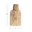 Trancheuse et planche à découper compacte en bois de manguier sculpté à la main avec poignée à face et finition peignée-94447434