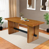 Latitude Run® Solid wood dining table - Wayfair Canada
