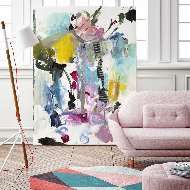 Reproduction d’art sur toile tendue « symphony i » par jodi fuchs