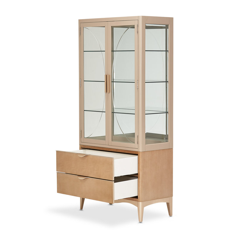 Malibu Crest Lighted Curio Cabinet