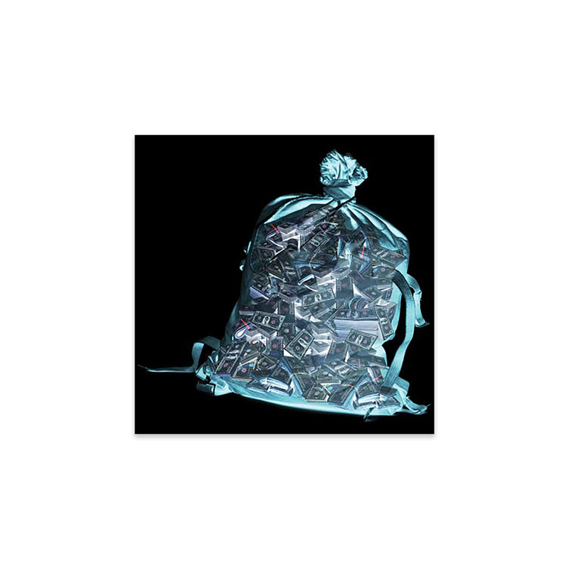 Sac d'argent - impression sans cadre, H 24 po x l 24 po x P 0,25 po