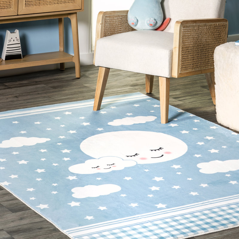 Tapis pour enfant Peaceful SpinClean Night, Rectangle 3 pi x 5 pi