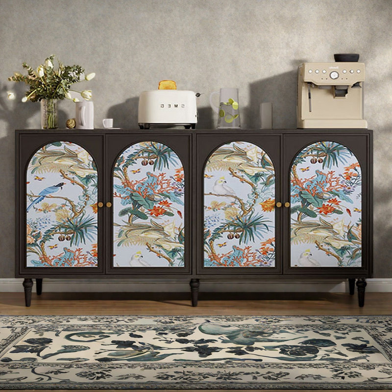 Buffet en bois Creative Art, Noir
