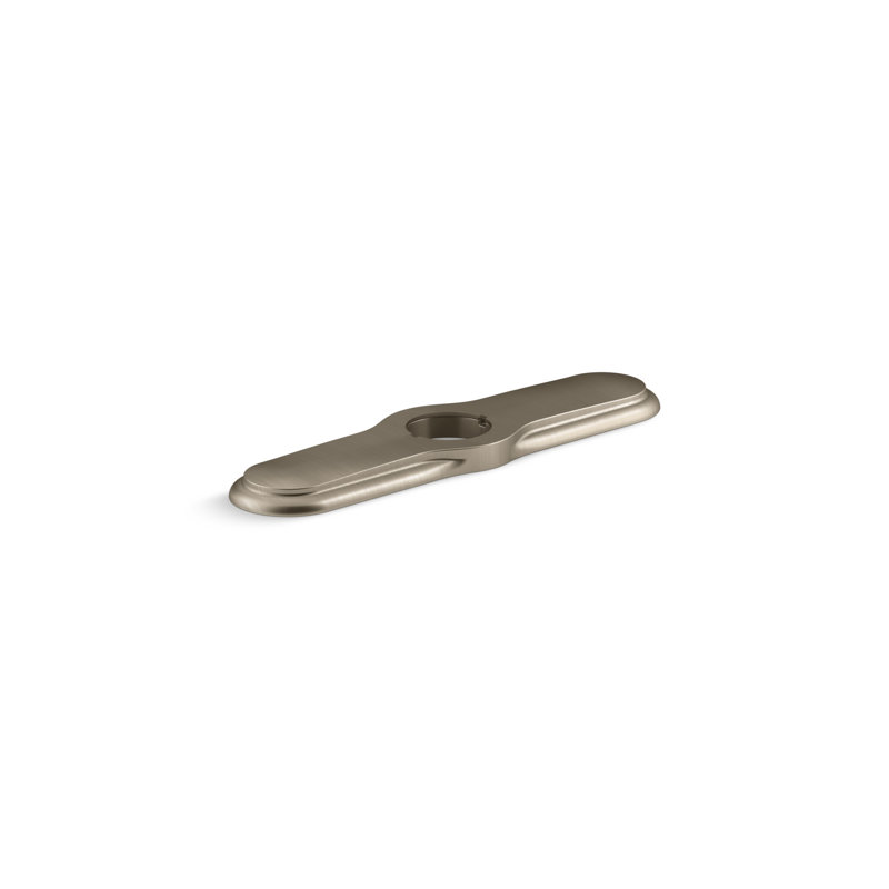 3-Hole Kitchen Faucet Escutcheon, Vibrant Brushed Bronze