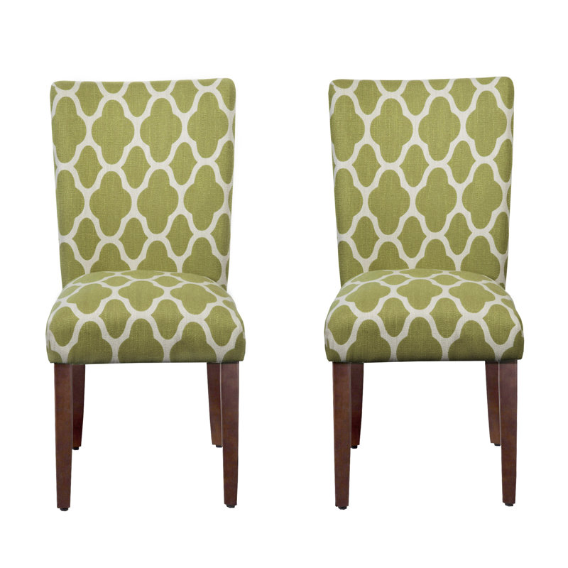 Chaise de salle à manger rembourrée Conde, Vert pomme