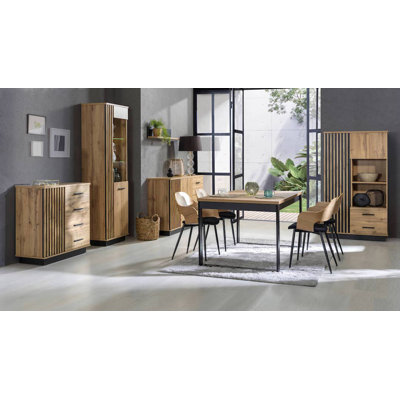 Adallyn Extendable Metal Base Dining Table