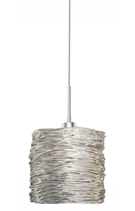 Dazzle 1 - Light Single Pendant, Silver Satin Nickel