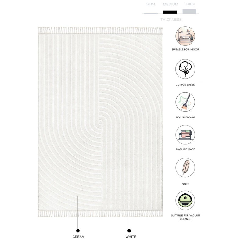 Tapis Srah, Rectangle 5 pi 3 po x 7 pi 7 po