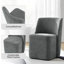 Leonas Modern 23.5" Dining Chair with Casters (Set of 2)-103484591
